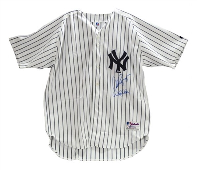 Derek Jeter & Alex Rodriguez Dual Signed New York Yankees Jersey (Steiner)